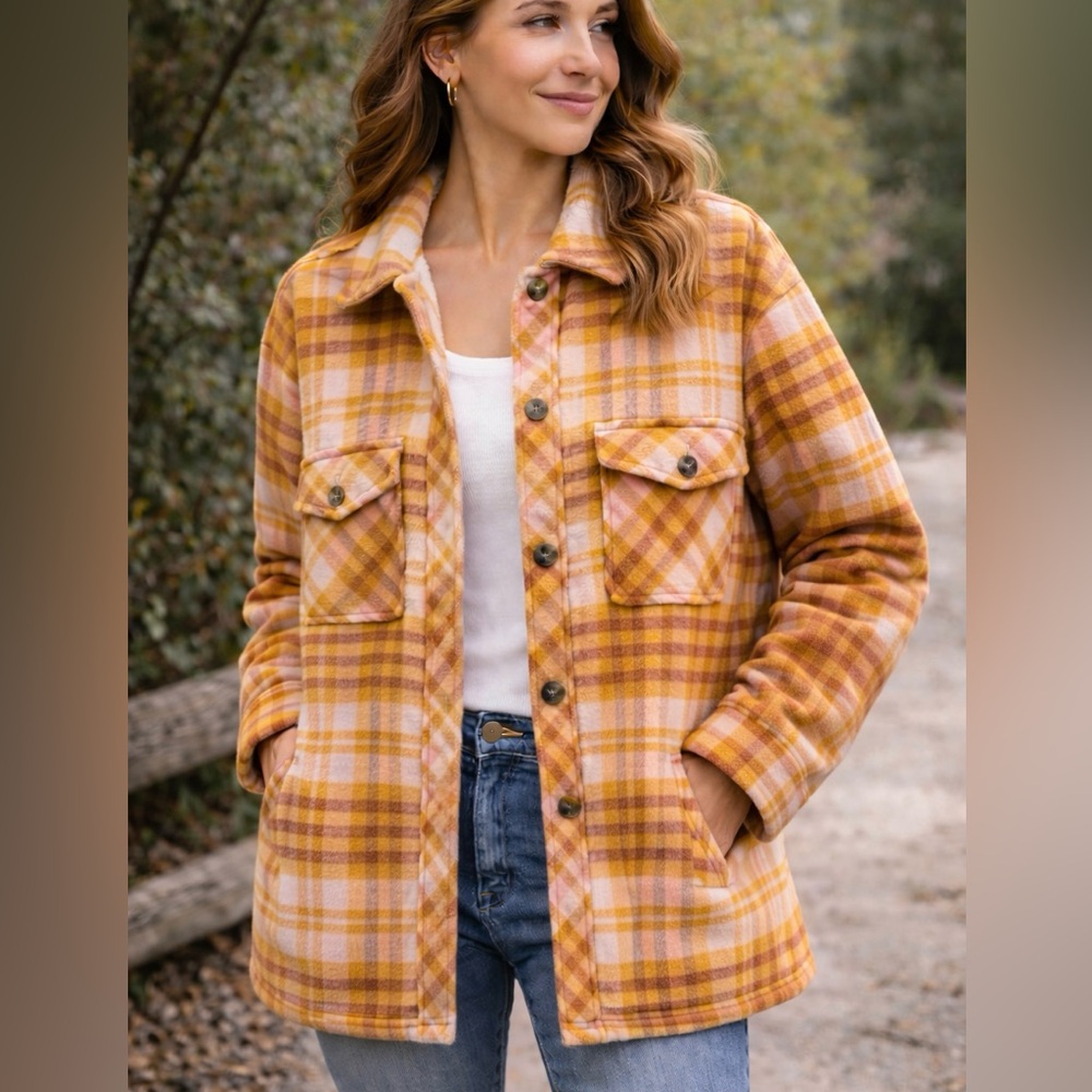 Aerie Plaid Shacket NWOT